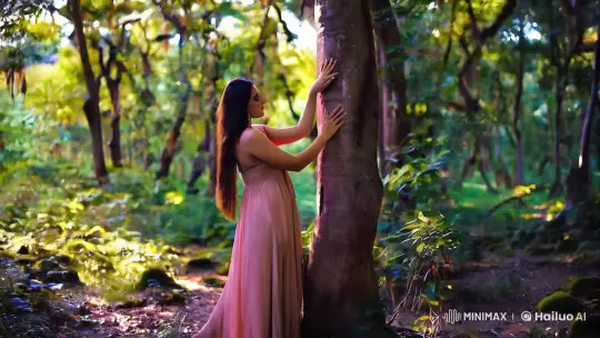 Gale Milana in Serene Forest Setting – AI Generated Video | Hailuo AI