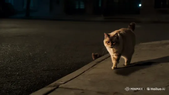 Mother Cat's Night of Sorrow and Peril – AI Generated Video | Hailuo AI