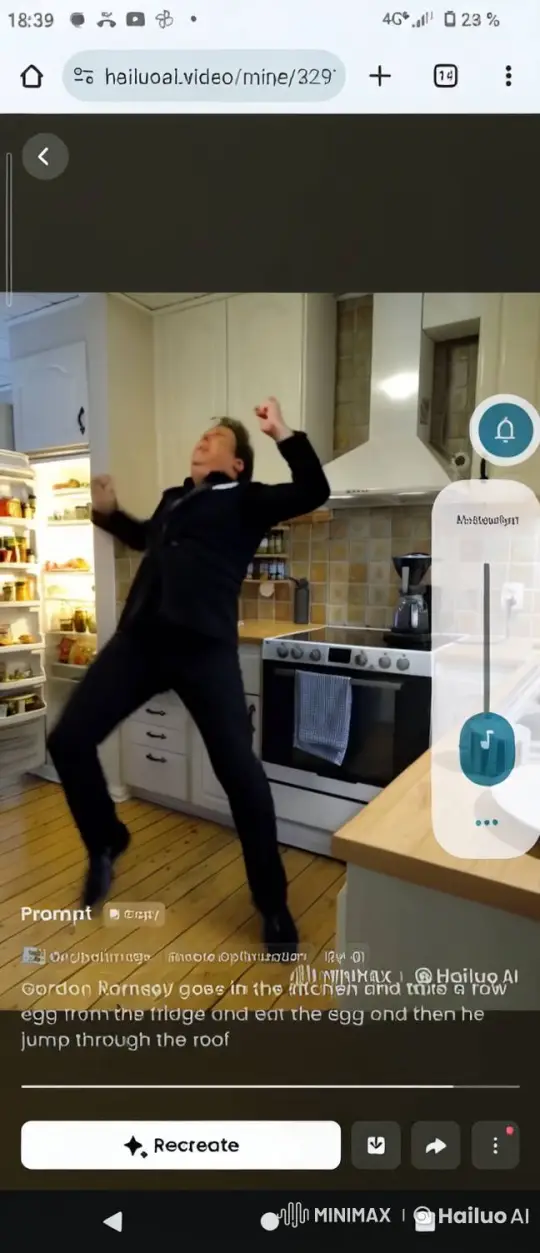 The Rock Overpowers Man in Dramatic Kitchen Fight – AI Generated Video | Hailuo AI