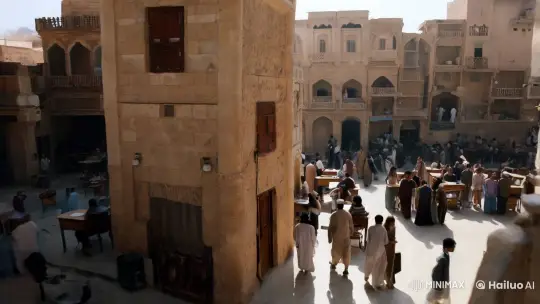 Historic Baghdad: Sheikh in Modern Classroom Drama – AI Generated Video | Hailuo AI