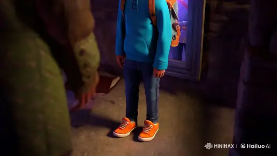 Youthful Protagonist Transforms in Mystical Basement Scene – AI Generated Video | Hailuo AI