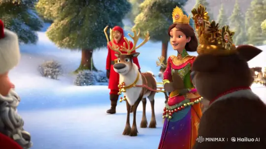New Year Storyteller Enchants Forest Animals – AI Generated Video | Hailuo AI