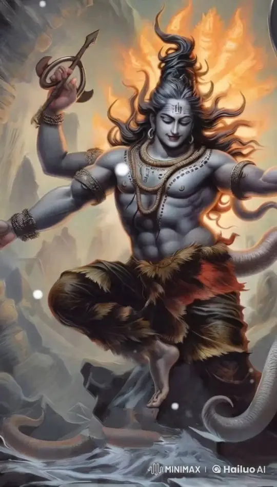 Fierce, Wrathful Dance of the Trident-Holding Character – AI Generated Video | Hailuo AI
