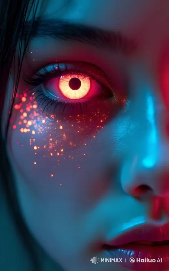 Girl Smiles Gently Against Gradient Background – AI Generated Video | Hailuo AI