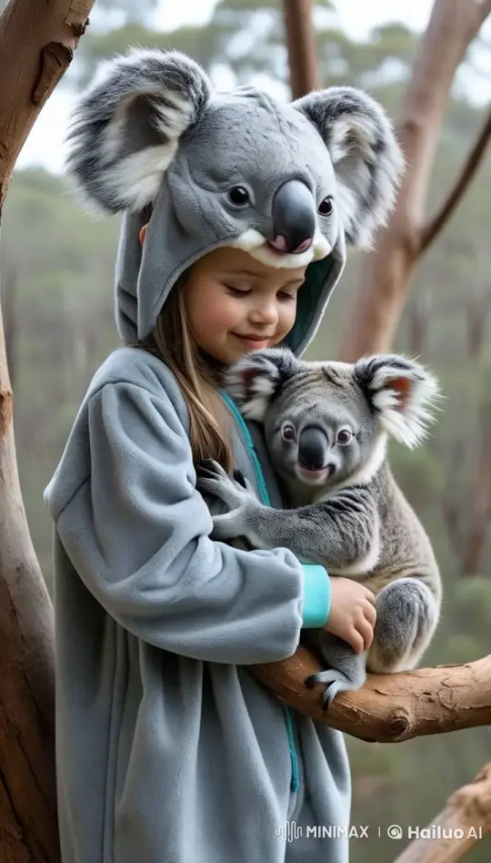 Boy and Lion Cub Bond in Serene Sunrise Stroll – AI Generated Video | Hailuo AI