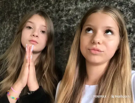 Girls and Men Exchange Greetings in a Gentle Moment – AI Generated Video | Hailuo AI