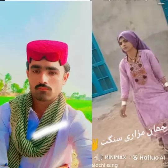 Traditional Serenity: Man in Field and Woman in Courtyard – AI Generated Video | Hailuo AI