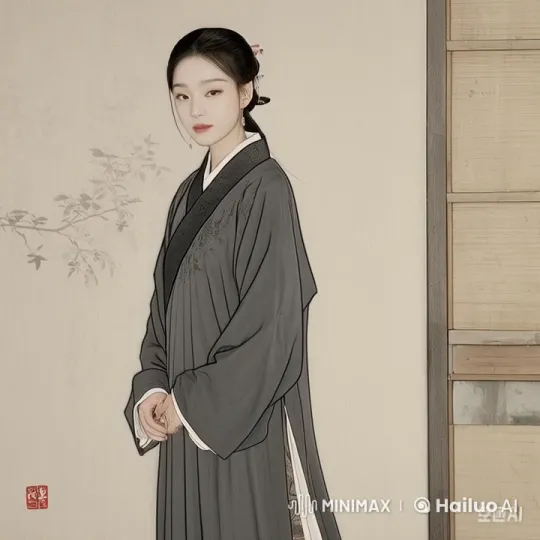 Young Woman in Traditional Attire Demonstrates Charm in Live2D Animation – AI Generated Video | Hailuo AI