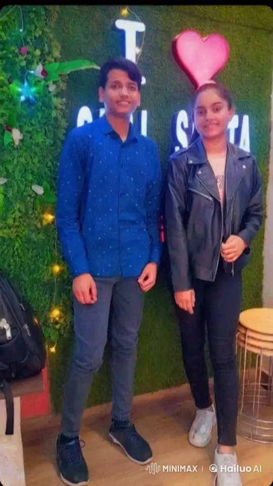 Young Couple Shares Tender Moment Against Decorative Backdrop – AI Generated Video | Hailuo AI