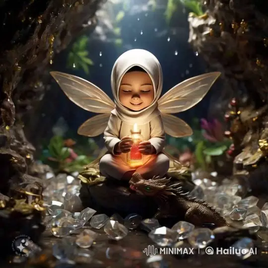 Fairy and Dragon in Enchanted Crystal Cave – AI Generated Video | Hailuo AI