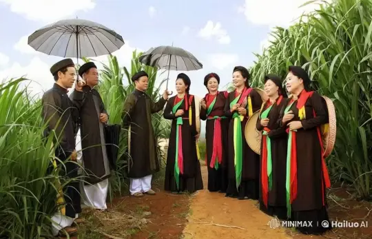 Traditional Dance Celebration in Rural Setting – AI Generated Video | Hailuo AI