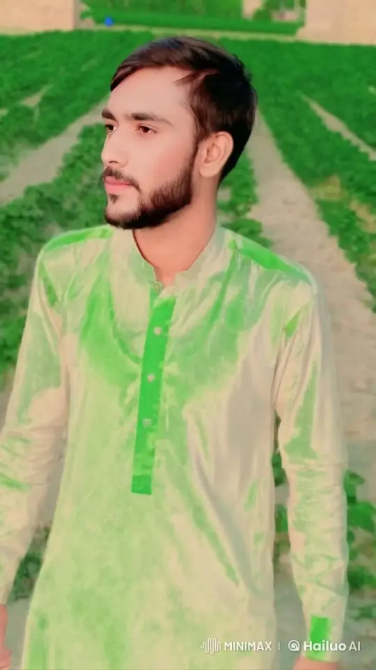 Young Man Contemplates in Serene Agricultural Field – AI Generated Video | Hailuo AI