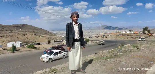 Young Man Walking Along Road with Scenic Landscape – AI Generated Video | Hailuo AI