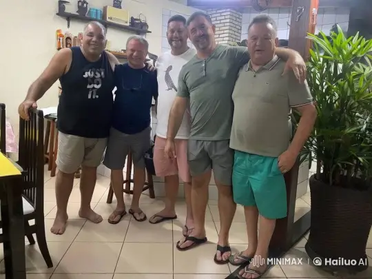 Casual Group of Men Enjoying a Friendly Get-Together – AI Generated Video | Hailuo AI