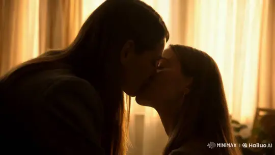 Intimate Kiss in Golden Light: A Romantic Scene – AI Generated Video | Hailuo AI