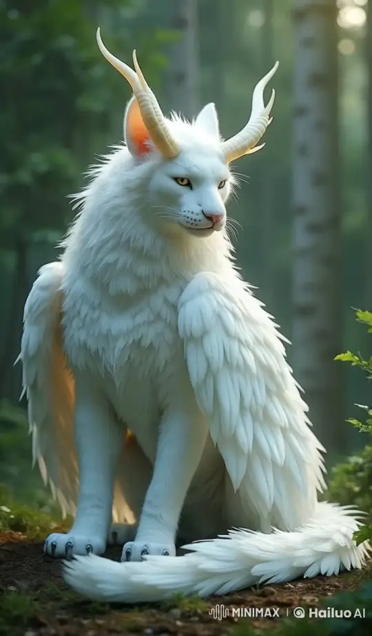 Majestic Creature Soars Over Serene Forest Sky – AI Generated Video | Hailuo AI