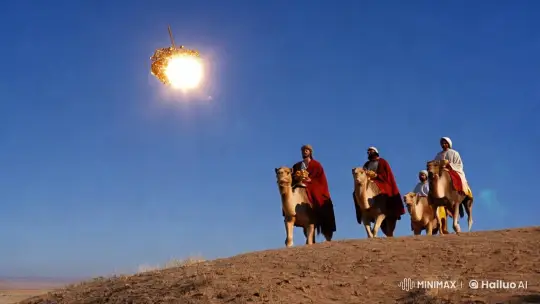 Three Wise Men Follow the Star to Present Gifts – AI Generated Video | Hailuo AI