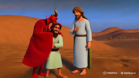 Lazarus Triumphs Over the Devil with Faith – AI Generated Video | Hailuo AI