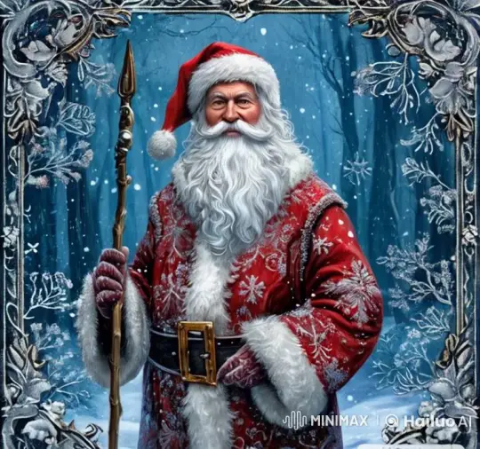 Live2D Santa in Festive Winter Wonderland – AI Generated Video | Hailuo AI