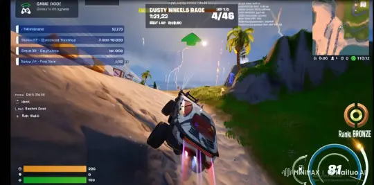 High-Octane Fortnite Car Chase on a Beach – AI Generated Video | Hailuo AI