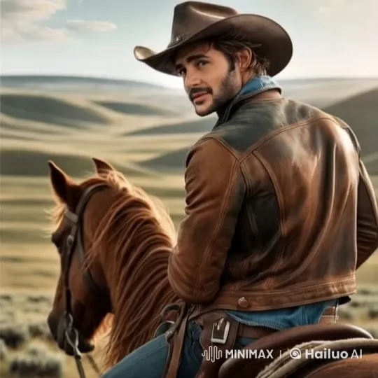 Tranquil Cowboy on Rolling Hills with Horse – AI Generated Video | Hailuo AI