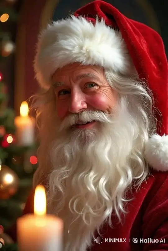 Santa Encourages Alice, Wishes Her a Happy New Year – AI Generated Video | Hailuo AI