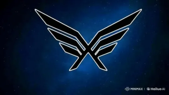 Stylized Emblem Pulsates and Rotates in Cosmic Setting – AI Generated Video | Hailuo AI