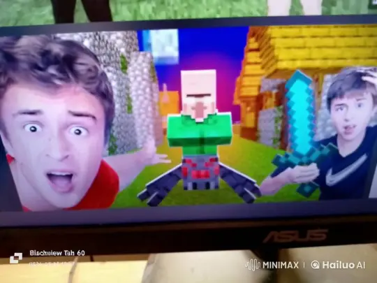 Minecraft-Style Characters Engage in Dynamic Battle Scene – AI Generated Video | Hailuo AI