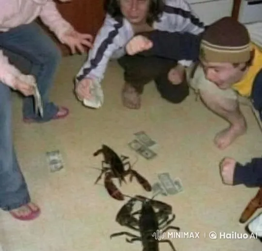 Lobster Fight: Betting Spectacle Captures Audience's Attention – AI Generated Video | Hailuo AI