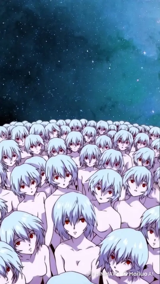 Synchronized Starry Night with Blinking Characters – AI Generated Video | Hailuo AI