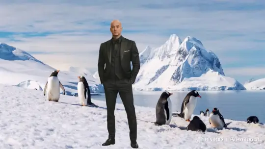 Godzilla Emerges Amidst Arctic Chaos and Gunfire – AI Generated Video | Hailuo AI