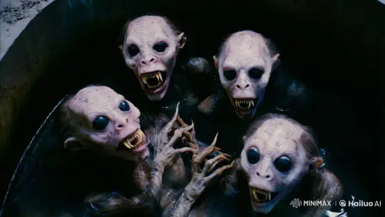 Horrific Creatures Trapped in Decrepit Well Captured Cinematically – AI Generated Video | Hailuo AI