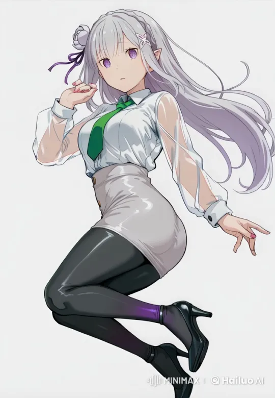 Animated Character Spotlight: Elegant Live2D Female Figure – AI Generated Video | Hailuo AI