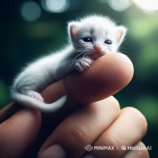 Affectionate Kitten Playfully Interacts with Fingers – AI Generated Video | Hailuo AI