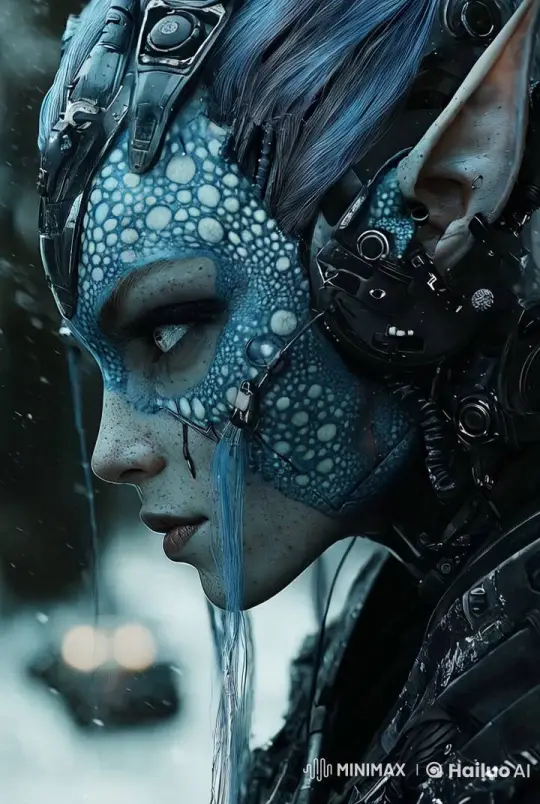 Cyberpunk Explorer in Storm: Mission Briefing and 180-Degree Shot – AI Generated Video | Hailuo AI