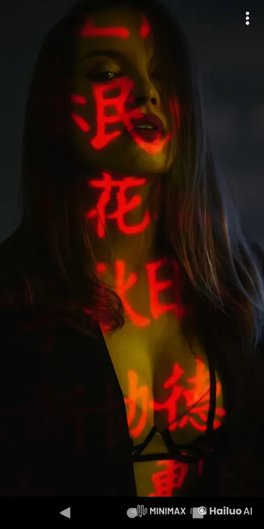 Woman in Red Light: Captivating Live2D Animation – AI Generated Video | Hailuo AI