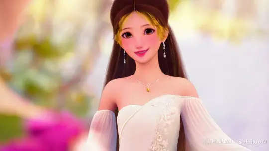 Vibrant 3D Animated Portrait of Graceful Young Woman – AI Generated Video | Hailuo AI