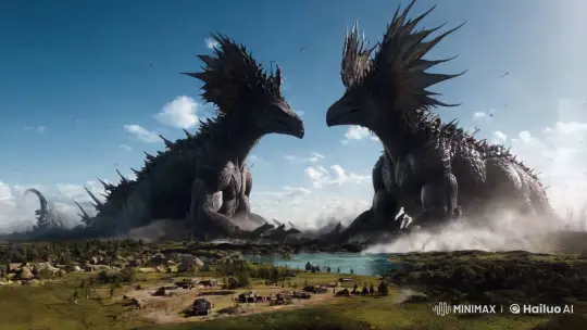 Apocalyptic Sky Split and Ground Creatures Emerge – AI Generated Video | Hailuo AI
