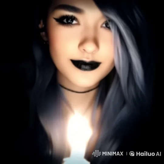 Mysterious Woman Gazing Steadily by Candlelight – AI Generated Video | Hailuo AI
