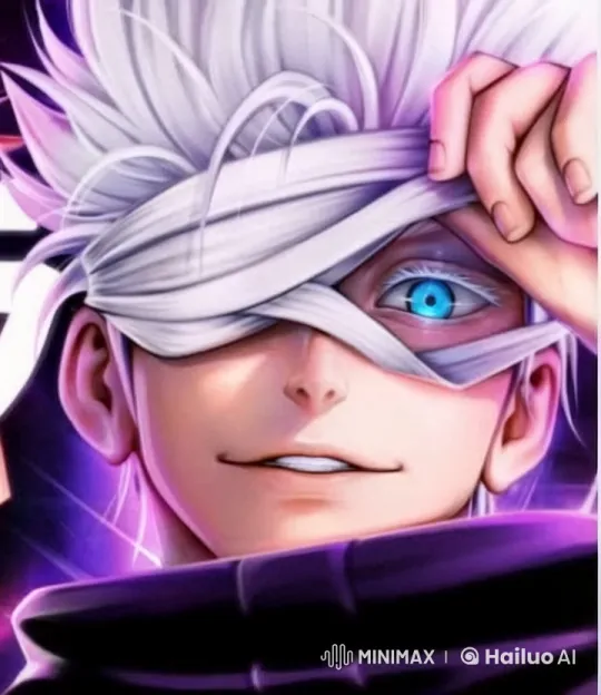 Mysterious Character Reveals Glowing Blue Eye – AI Generated Video | Hailuo AI
