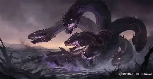 Hydra Terrorizes Mountain Peak Amid Storm and Fog – AI Generated Video | Hailuo AI