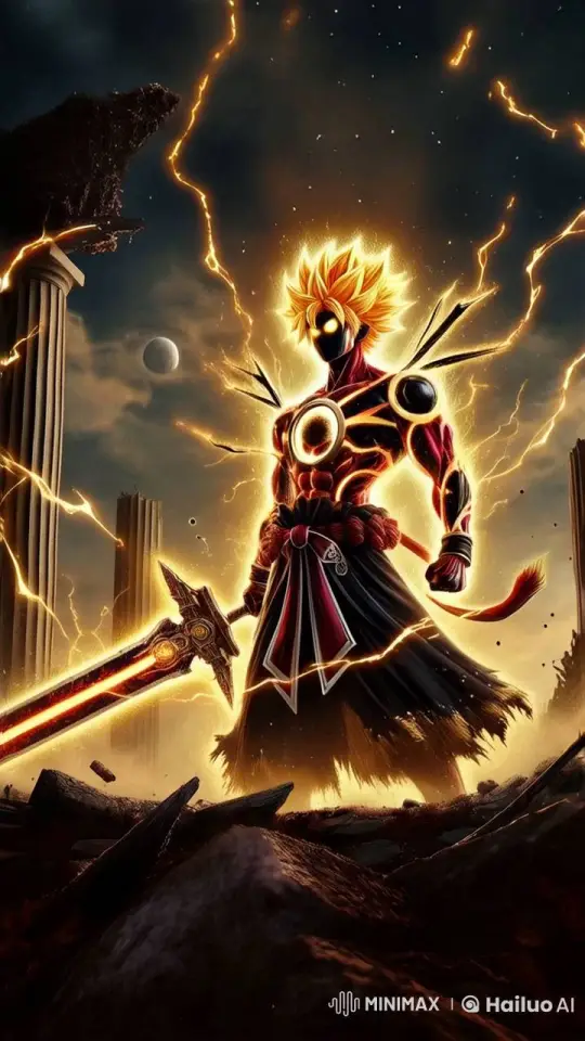 Post-Apocalyptic Warrior Dominates Ruins in Live2D Animation – AI Generated Video | Hailuo AI