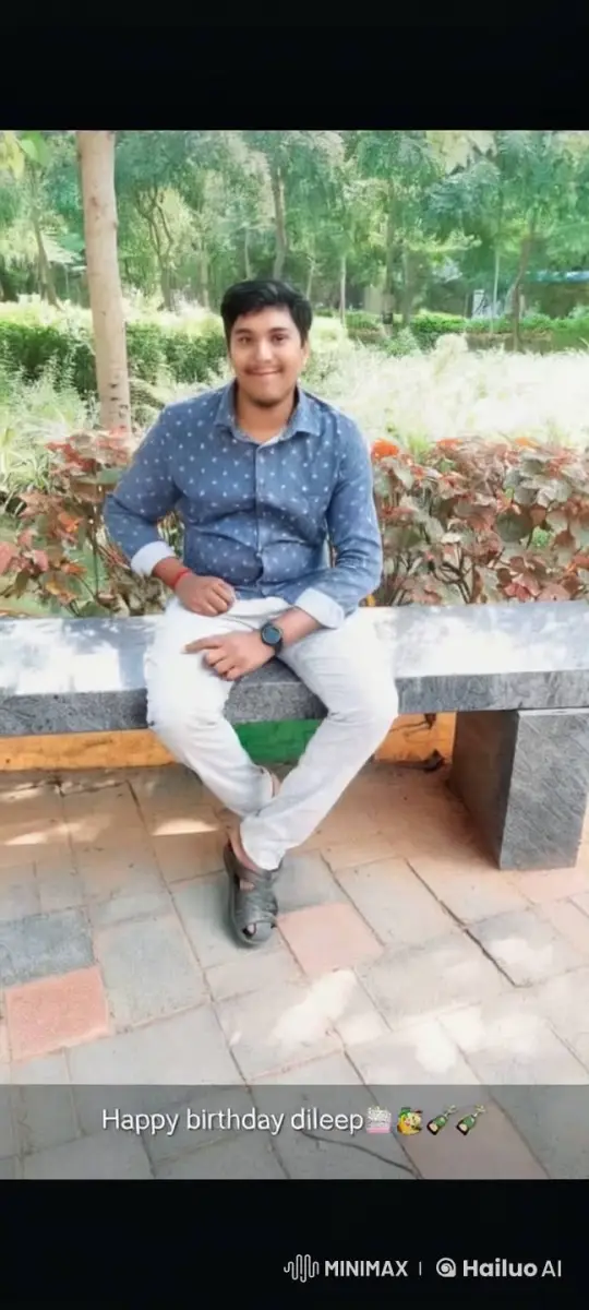 Dileep Celebrates His Birthday in Serene Garden – AI Generated Video | Hailuo AI