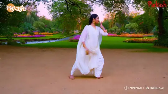 Parkash's Serene Park Dance in Cinematic Setting – AI Generated Video | Hailuo AI