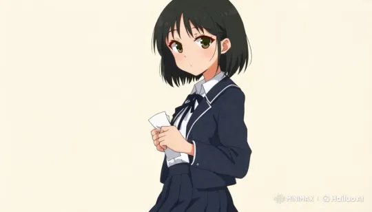 Comforting Schoolgirl Reassures with Gentle Smile – AI Generated Video | Hailuo AI