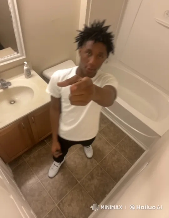 Transformation from Man to Monster in Hellish Bathroom Setting – AI Generated Video | Hailuo AI