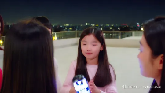 Youthful Girl Celebrates New Year on Rooftop with Fireworks – AI Generated Video | Hailuo AI