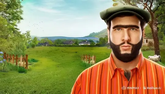 Man and Trump Celebrate Friendship with Dance in Countryside – AI Generated Video | Hailuo AI