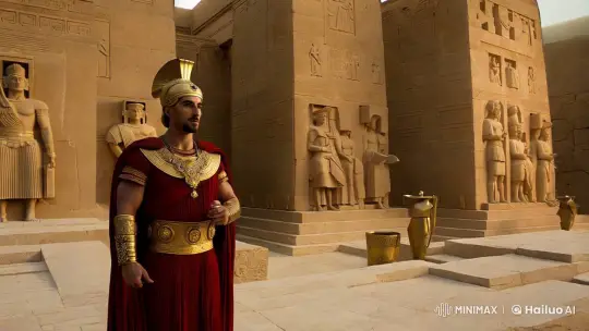Cyrus the Achaemenid in Majestic Persepolis – AI Generated Video | Hailuo AI