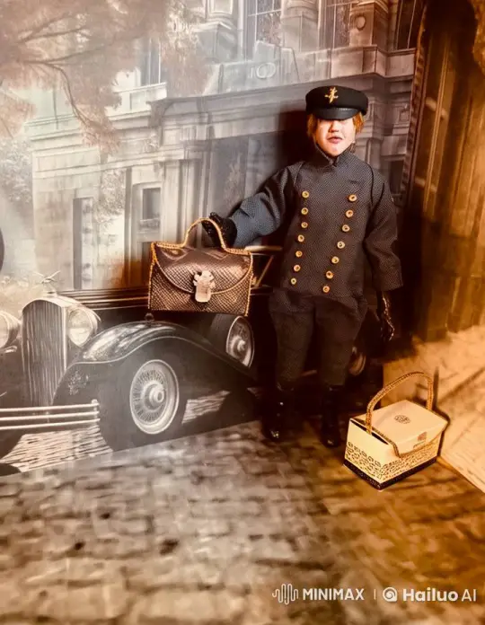 Confident Girl Showcases Style in Vintage Setting – AI Generated Video | Hailuo AI